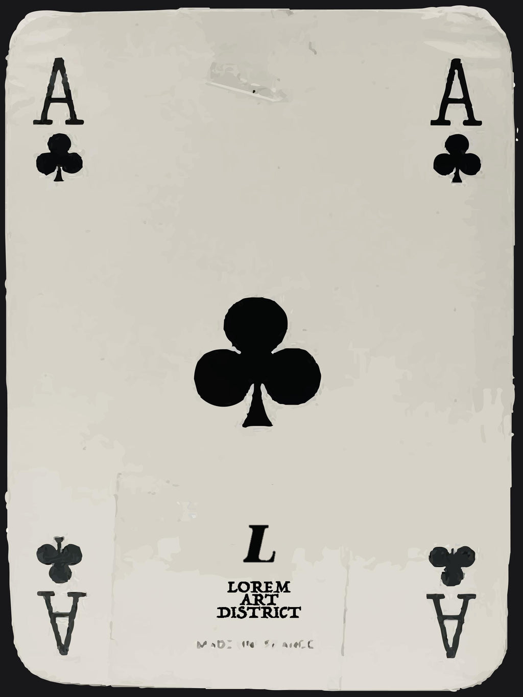 Ace of Clubs | Canvas Print